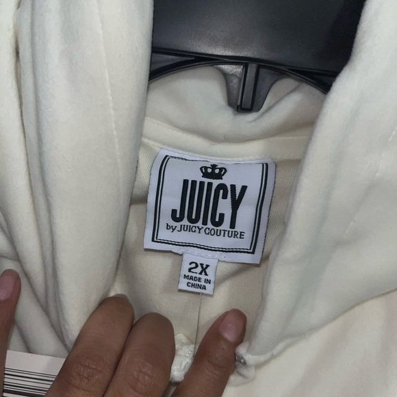 Juicy couture white velour full zip up jacket - Picture 9 of 9